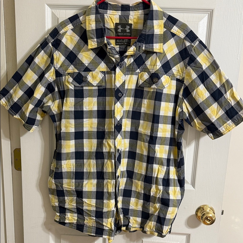 Under Armour Checkered Shirt in Yellow and Black
